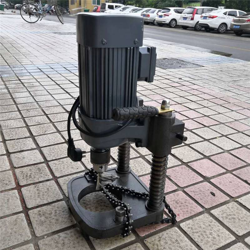 k114c带链条的管道开孔机便携式管道开孔机鸿聚牌
