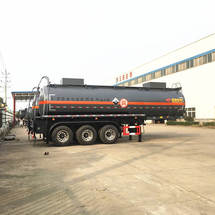 玉柴东特33吨8类危险液体氢氧化钠运输钢衬pe空气悬挂槽车
