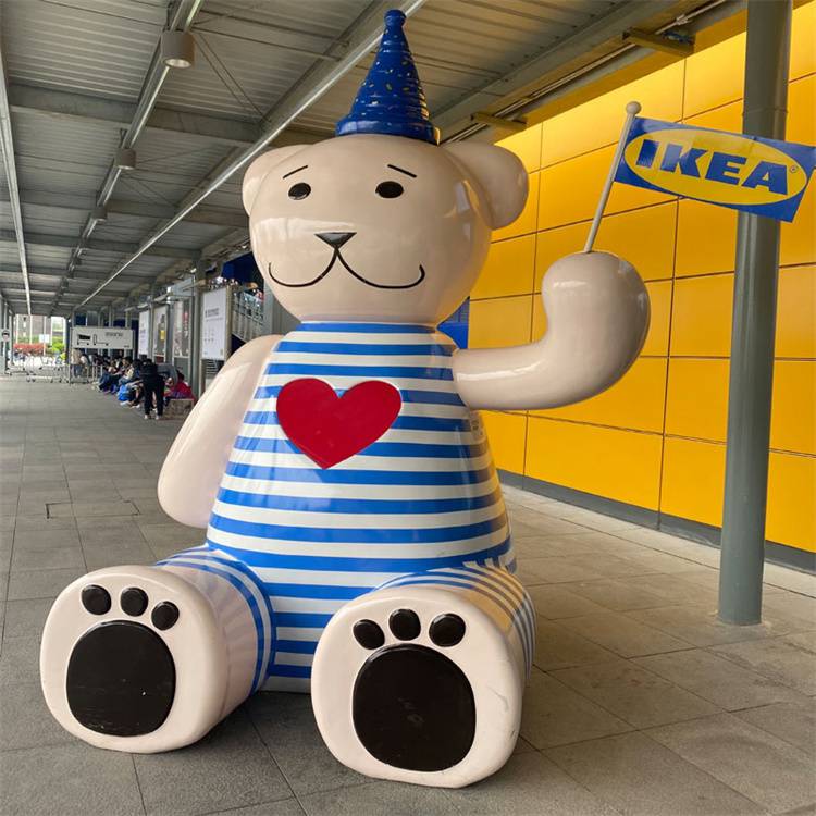 南沙卡通人物雕塑玻璃钢雕塑定做抽象公仔雕塑