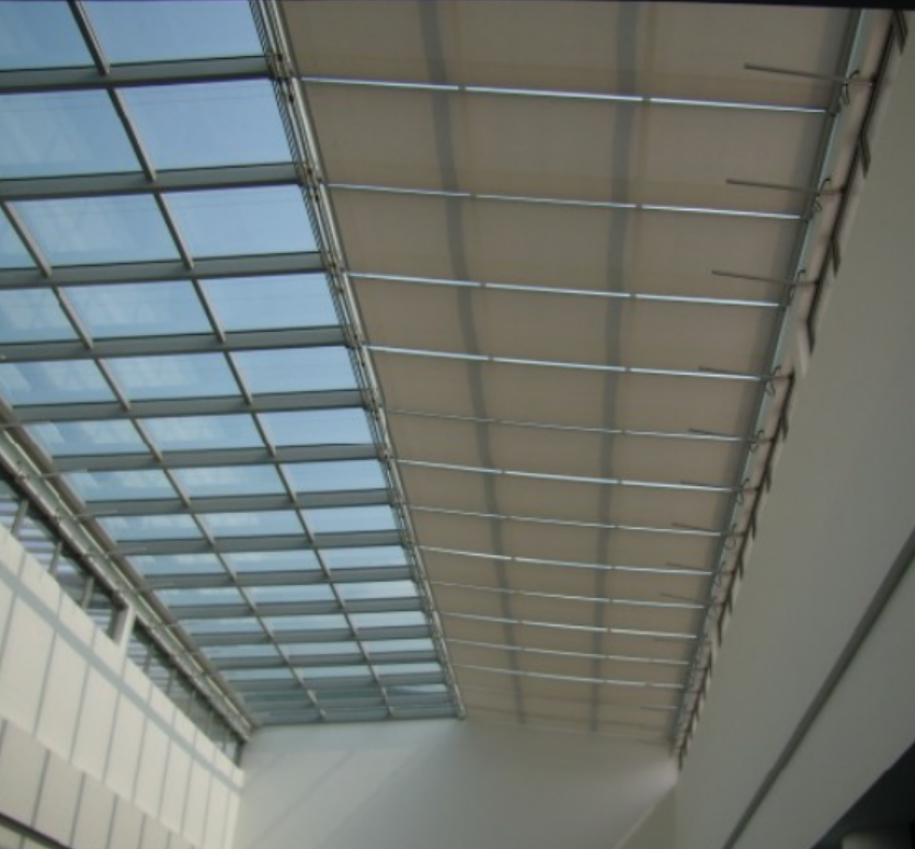 电动棚遮阳棚室内遮阳强拉面料玻璃纤维上海舒朗图片