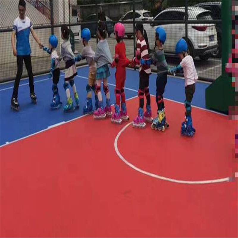 郑州室外篮球场悬浮地板幼儿园防伸缩拼接地板厂直卖