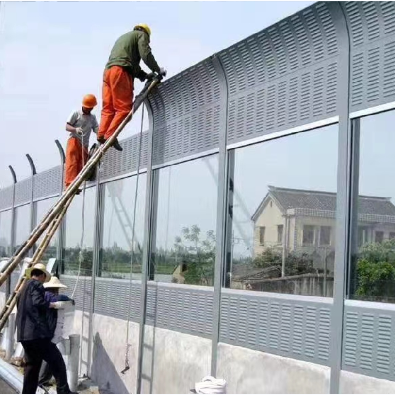 广东广州深圳包安装施工声屏障公路隔音墙工地隔音围挡隔音屏工地围墙