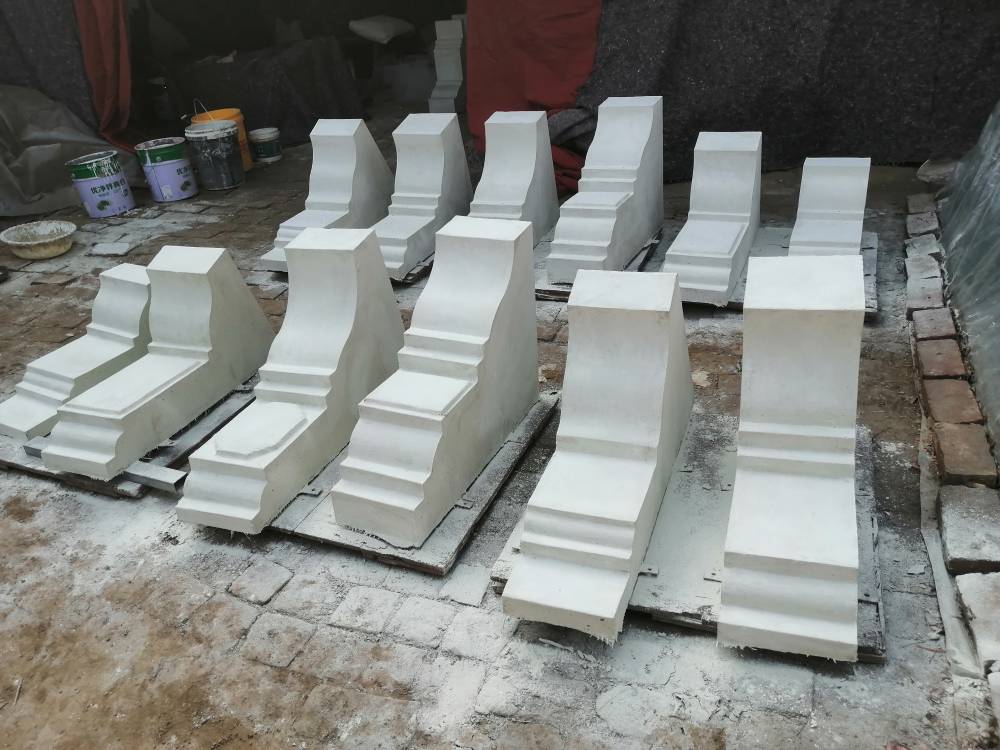 梁托古建墀头马头墙托白色墀头徽派墀头仿古苏式徽派京派园林瓦厂