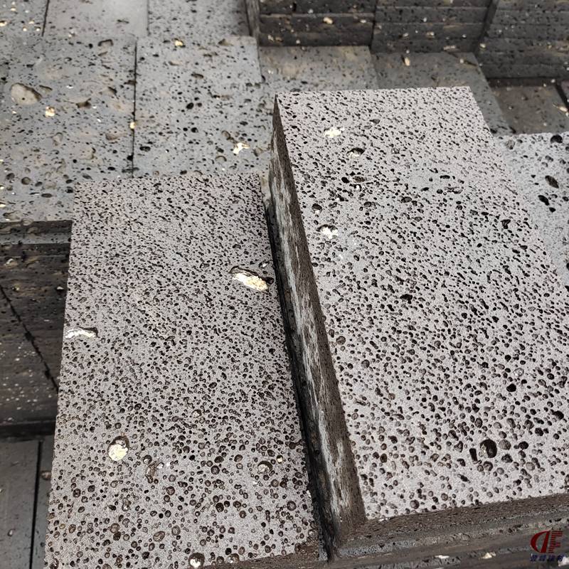 红色火山石板建筑装修用火山岩板材复古板