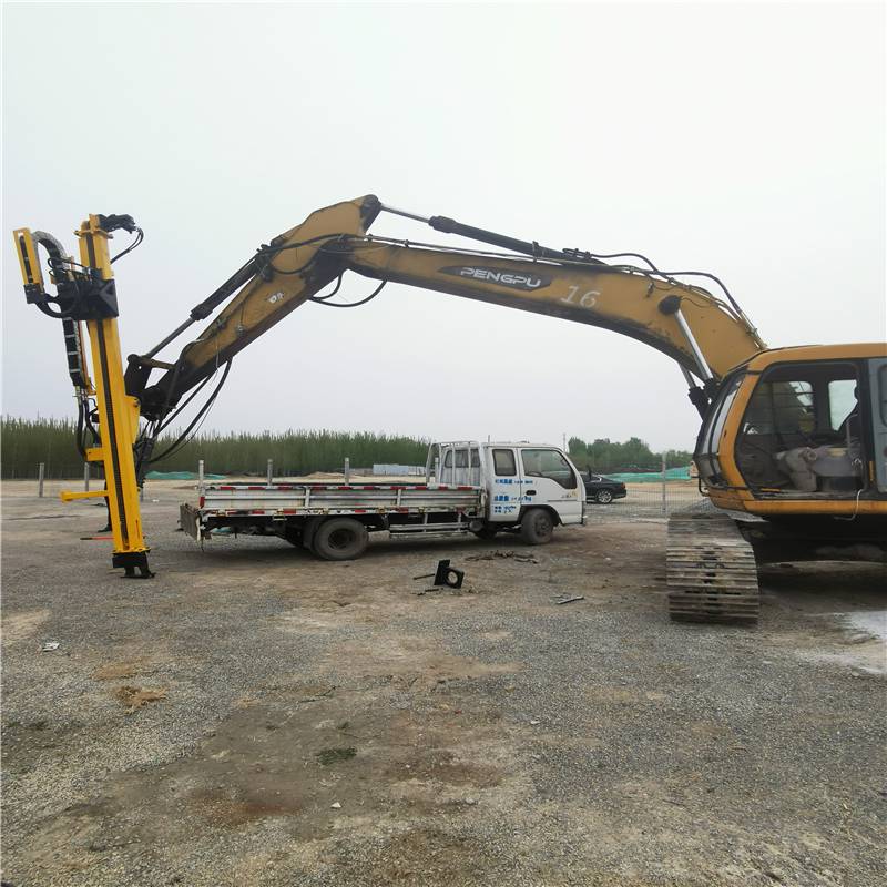 沃驰定制挖掘机小臂改装潜孔钻机mg31隧道钻孔