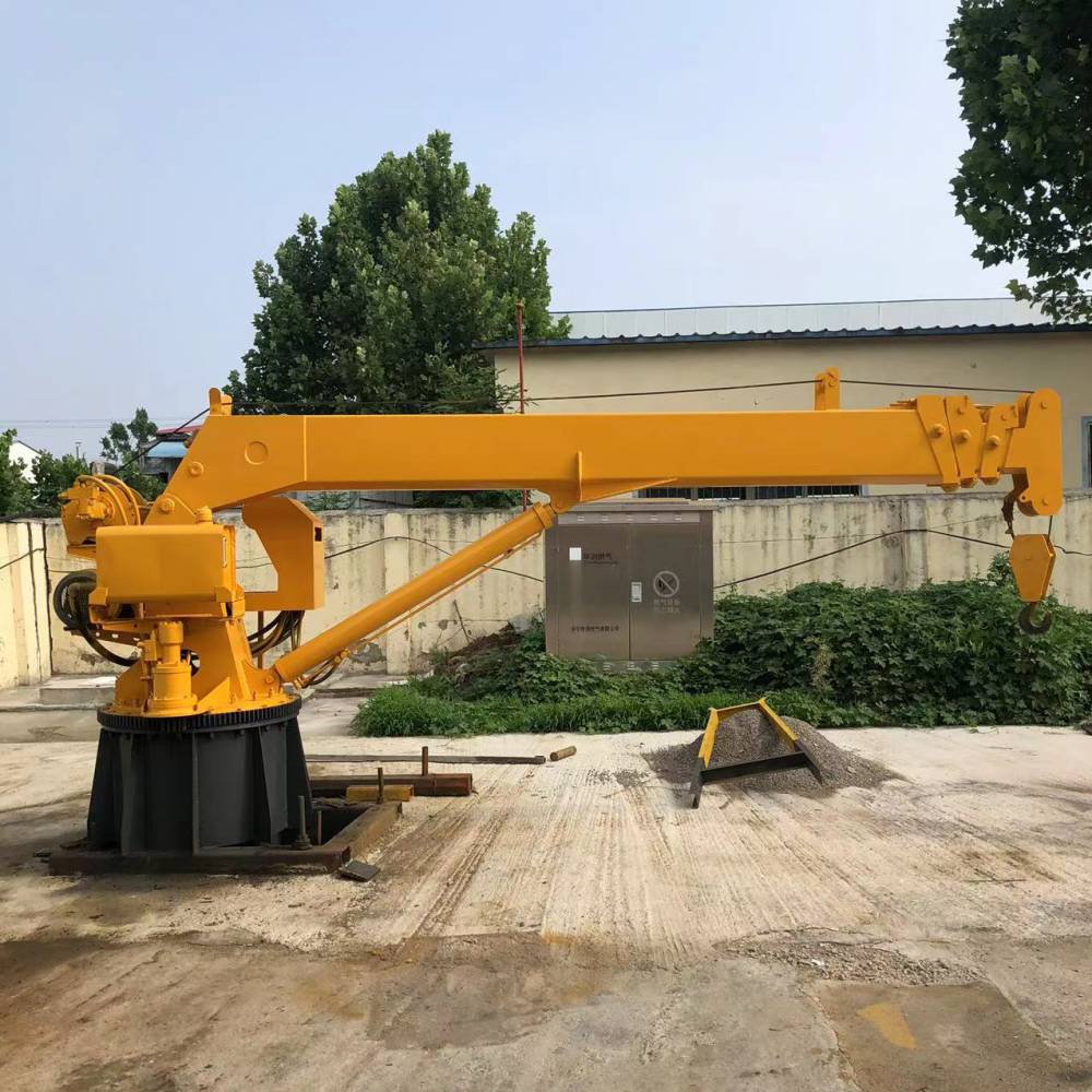 船吊码头吊克令吊小型船用吊机港口吊机船用起重机图片