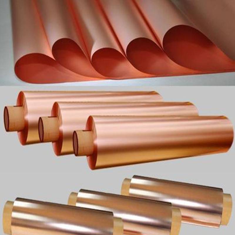 印刷用铜箔高导电红化铜箔c1100压延铜箔单面光电解铜箔