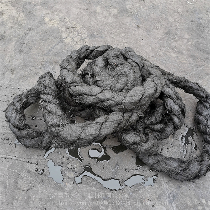 深州市沥青麻绳伸缩缝用直径20mm沥青麻绳公司