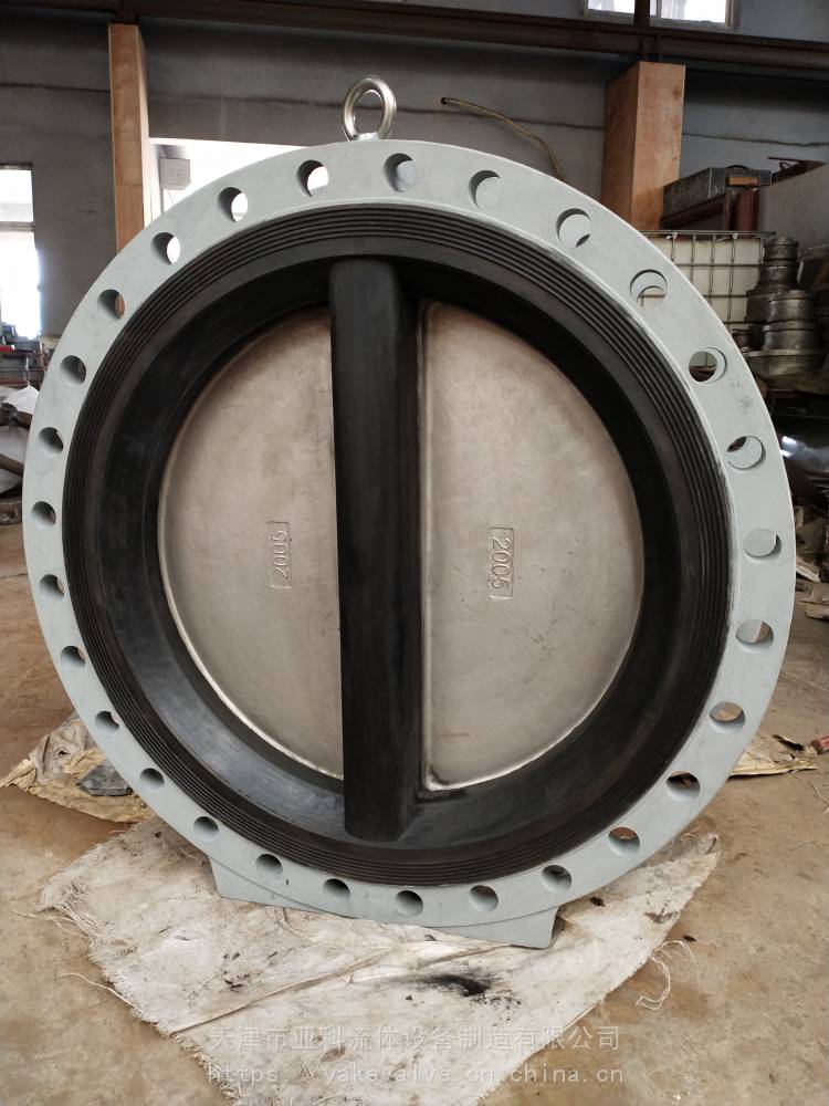 h46x16q蝶式法兰双瓣止回阀阀体衬胶对夹蝶式止回阀h46x