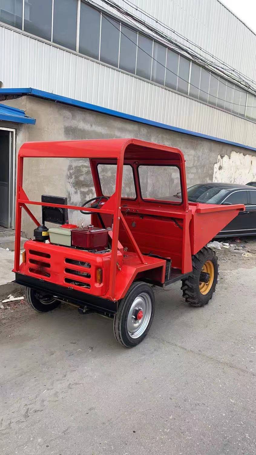 fc20型前卸式翻斗车筑路前卸式翻斗车2t水泥运输四轮车