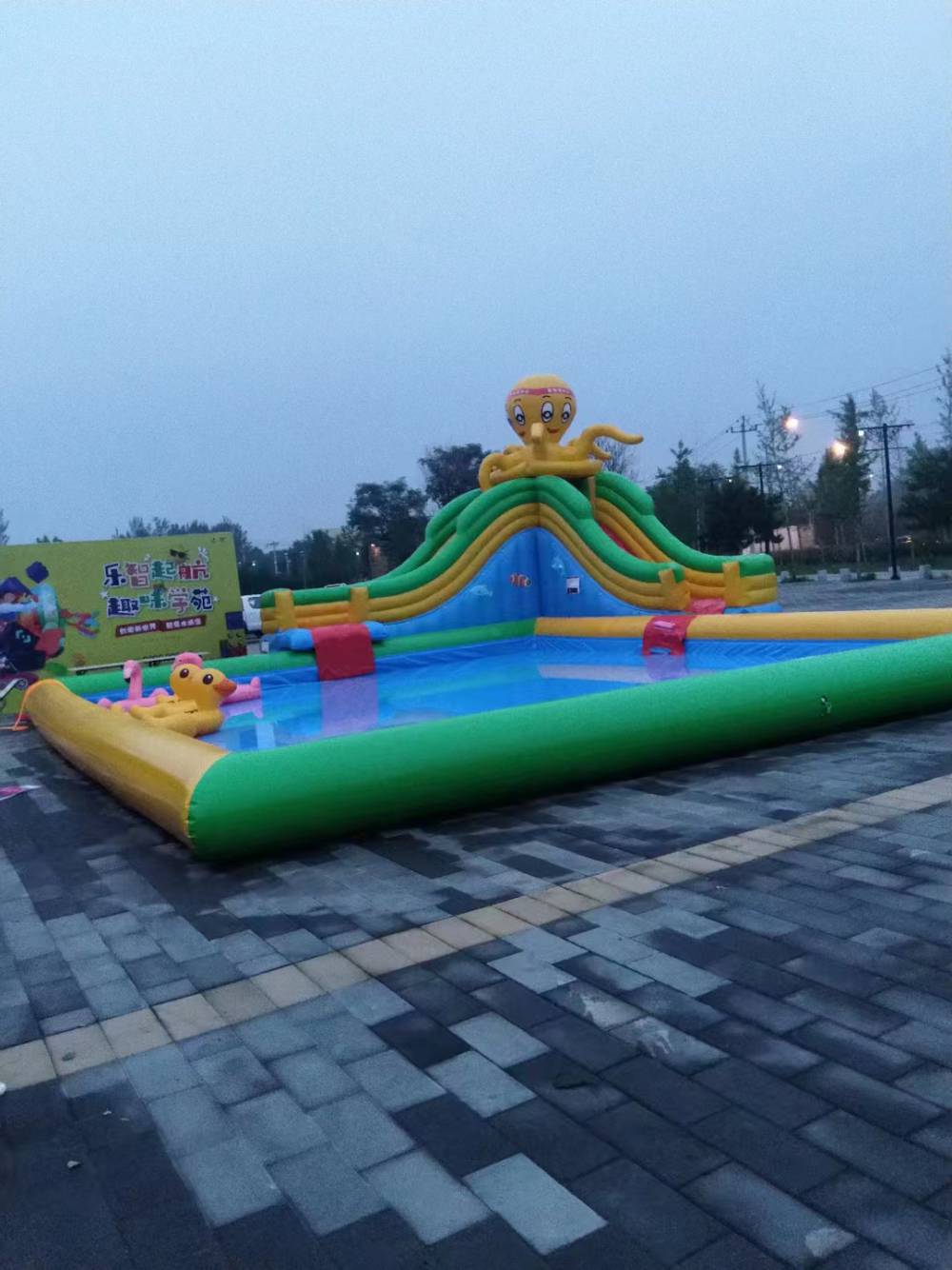 河北充气水池 儿童充气滑梯 水上滑梯租赁出租