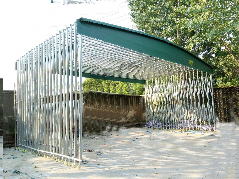 推拉活动雨棚,固定帆布雨棚,大排档雨棚,移动式车棚,伸缩式遮阳篷