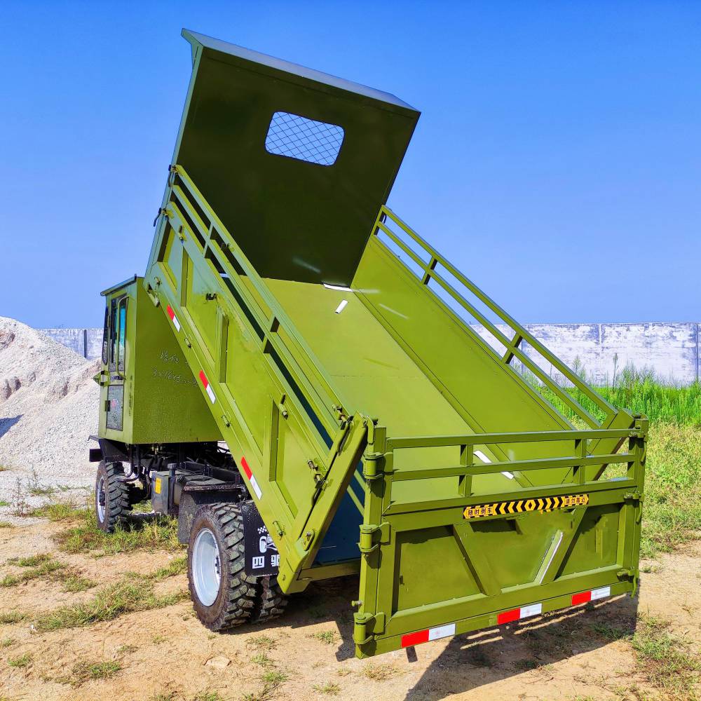 松龙圆头四驱自卸运输车四驱自卸货车现场勘查