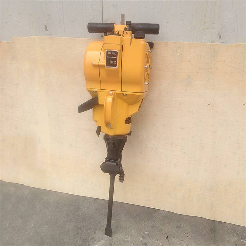 手持式单杠内燃凿岩机汽油岩石破碎机可钻孔铲凿两用图片