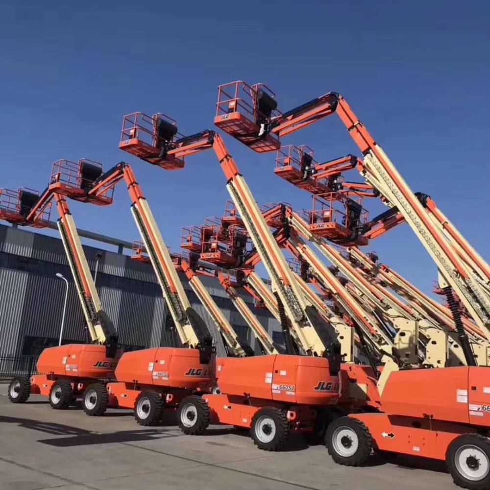 铝合金式22米高空作业平台哈越多功能汽车吊蓝牌蜘蛛车出租