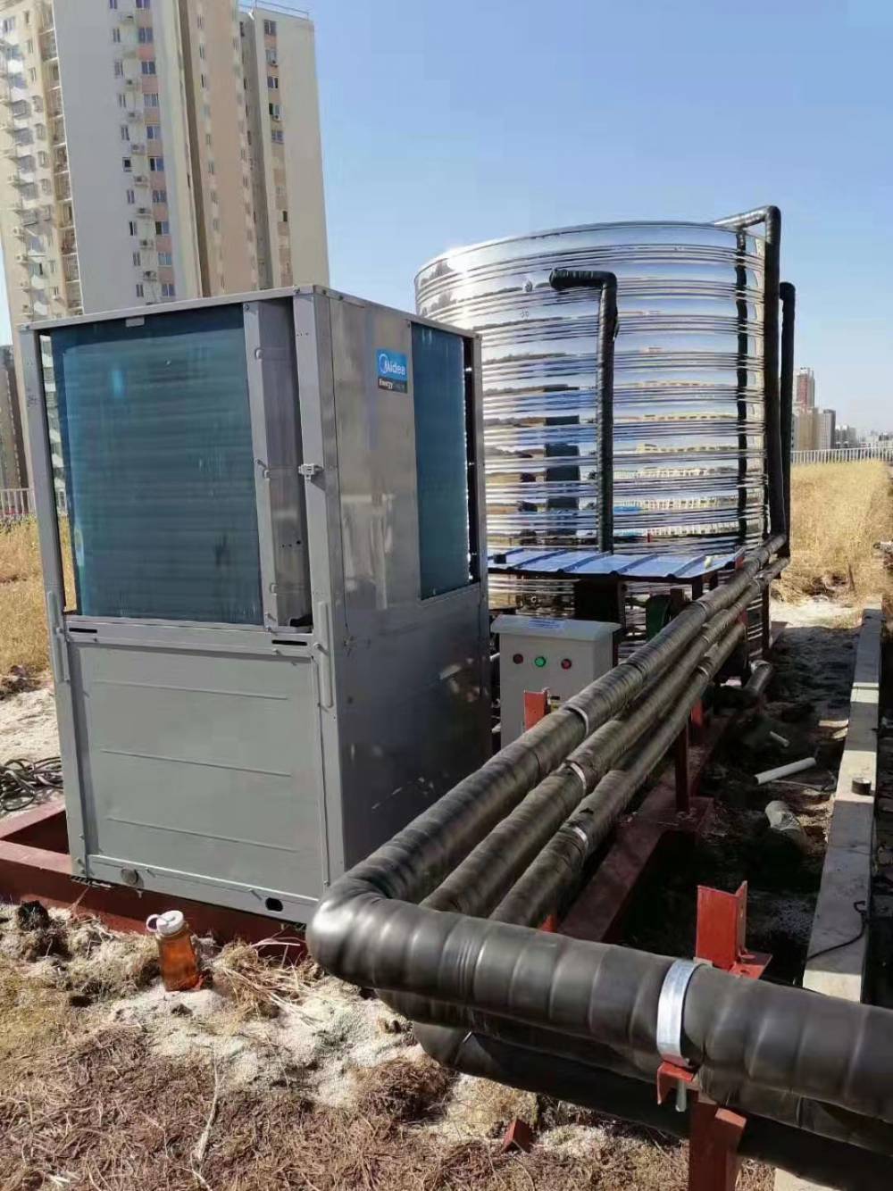 美的商用空气能热水器主机工业热水机rsje500msn1h1酒店学校宾馆热水