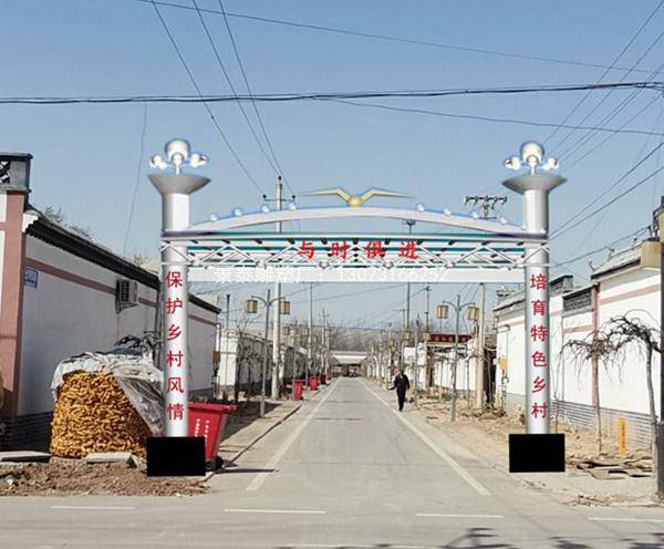 单门不锈钢牌楼乡村街道现代牌楼石家庄牌楼加工厂