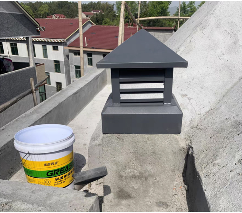 烟道百叶窗风帽锌合金铝合金烟囱帽排烟排气帽定制加工