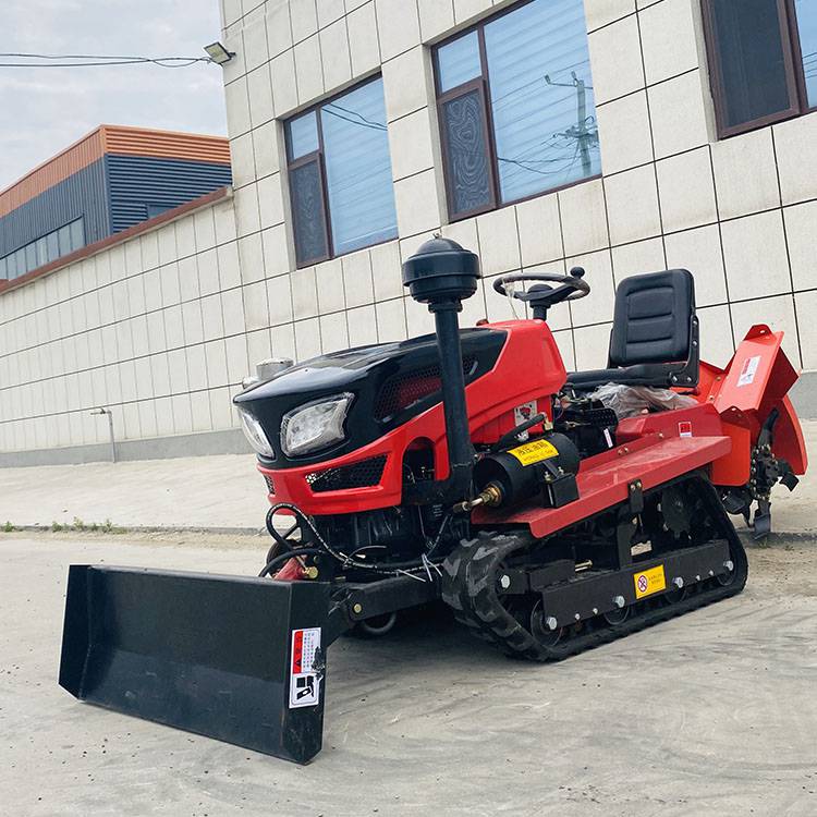 卡博恩履带旋耕机支持定制50马力三角履带式水田旋耕机