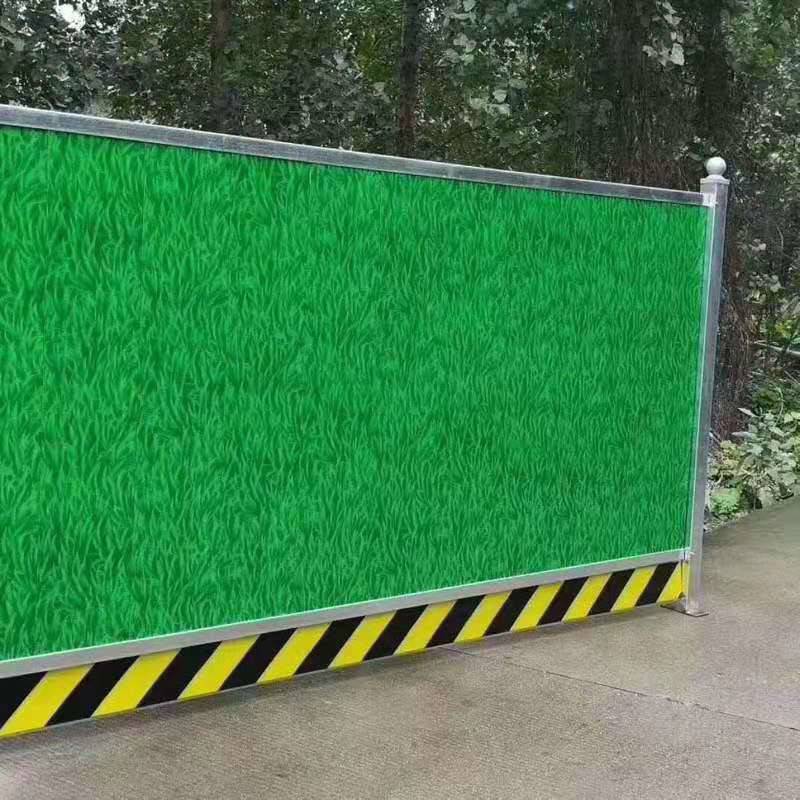 安阳工地隔离小草彩钢围挡安阳工地仿真草皮围挡小草彩钢围挡报价