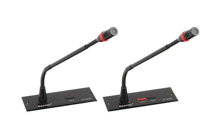 htdz海天ht3000ds视像功能代表嵌入式手拉手会议话筒鹅颈式麦克风图片