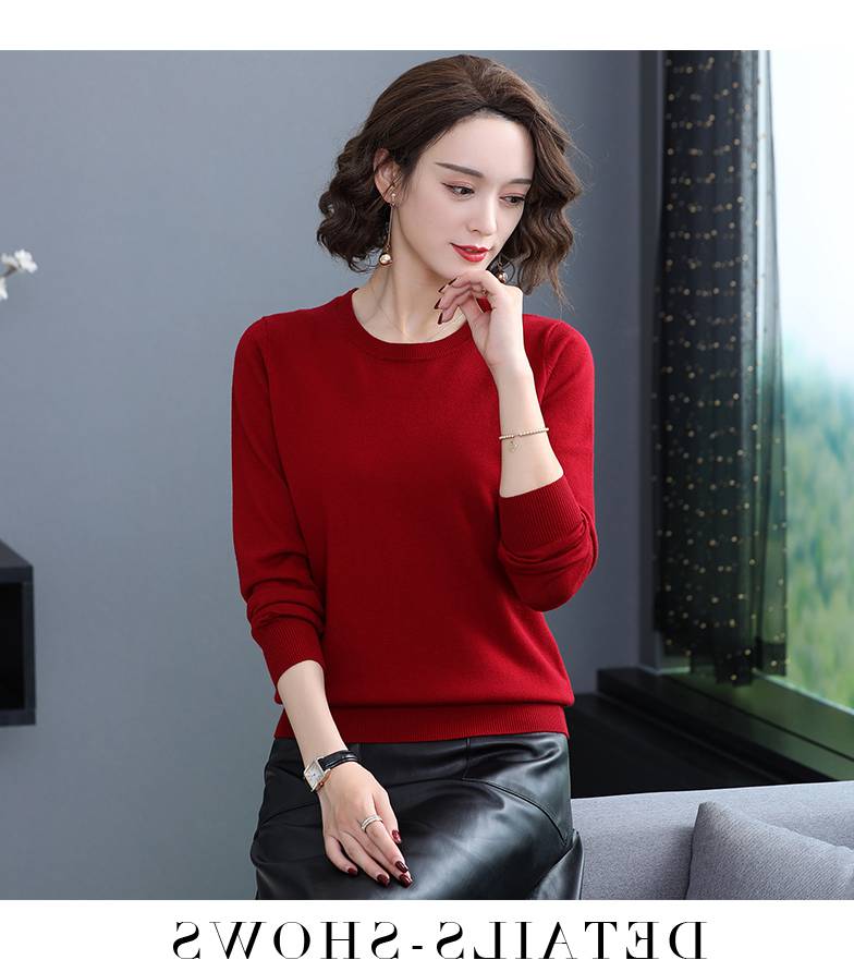 水貂绒毛衣女式针织衫流行热卖网红服装批发秋冬圆领男士针织衫