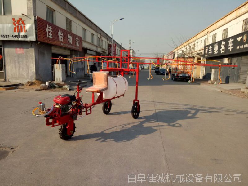 电启动 手拉盘自走式打药机
