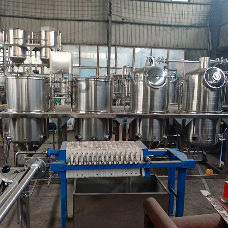 炼油机油茶油生产线设备山茶油精炼设备毛油处理设备一级油提炼设备