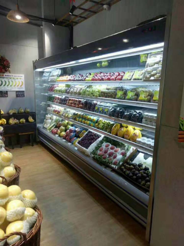 华中万货世贸城冷风柜立风柜工厂直发水果保鲜柜
