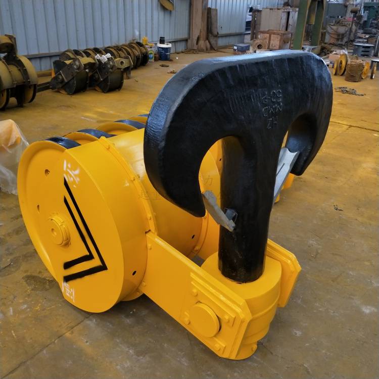 【行车重级吊钩总成|20t铸钢滑轮吊钩|全封闭单钩吊钩】价格_厂家 - 