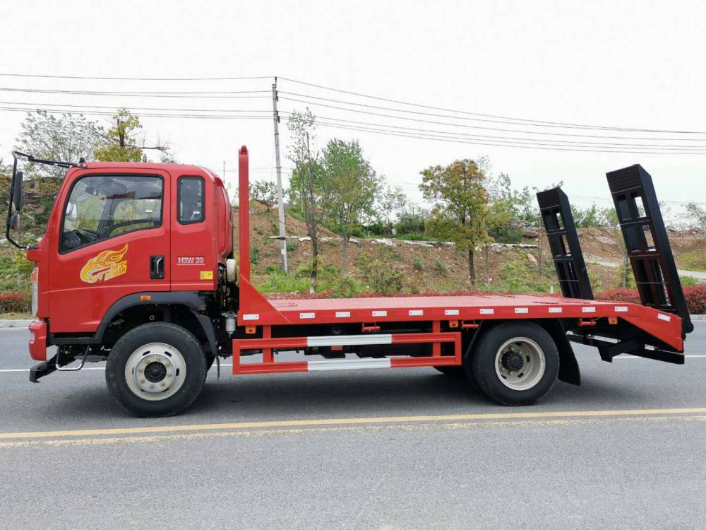 柳汽乘龙180挖掘机平板运输10吨叉车平板车可分期付款