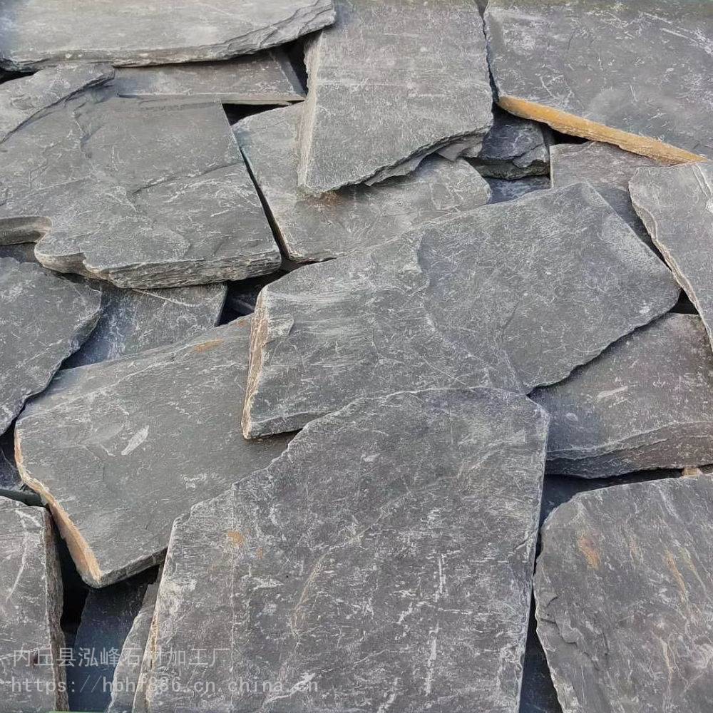 河北毛石不规则毛石铺地砌墙用天然板岩产地批发