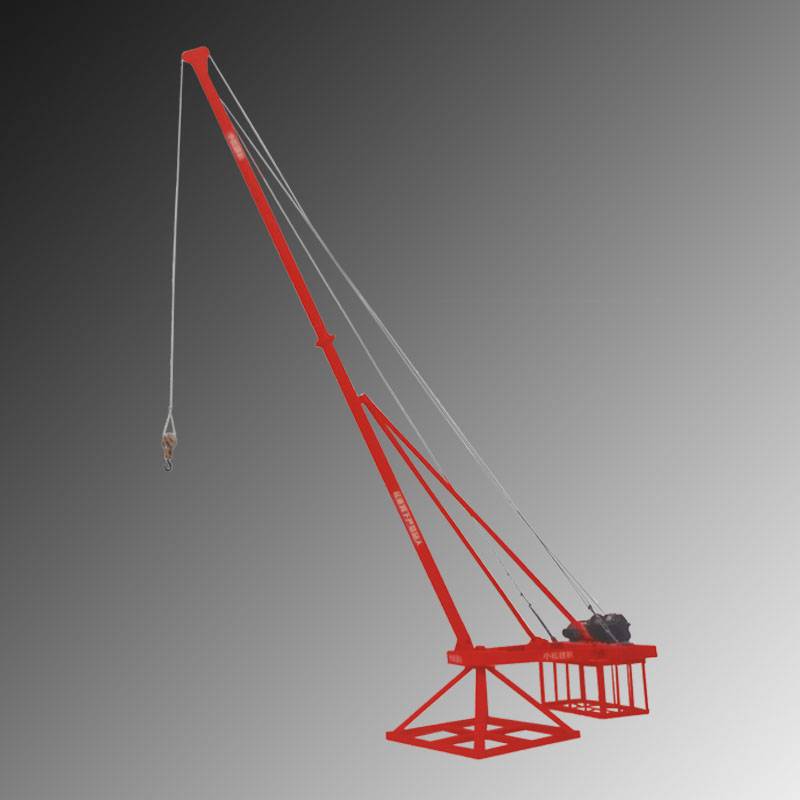 鱼塘吊鱼机起重机仓库装车卸货用码头1000公斤小型吊机