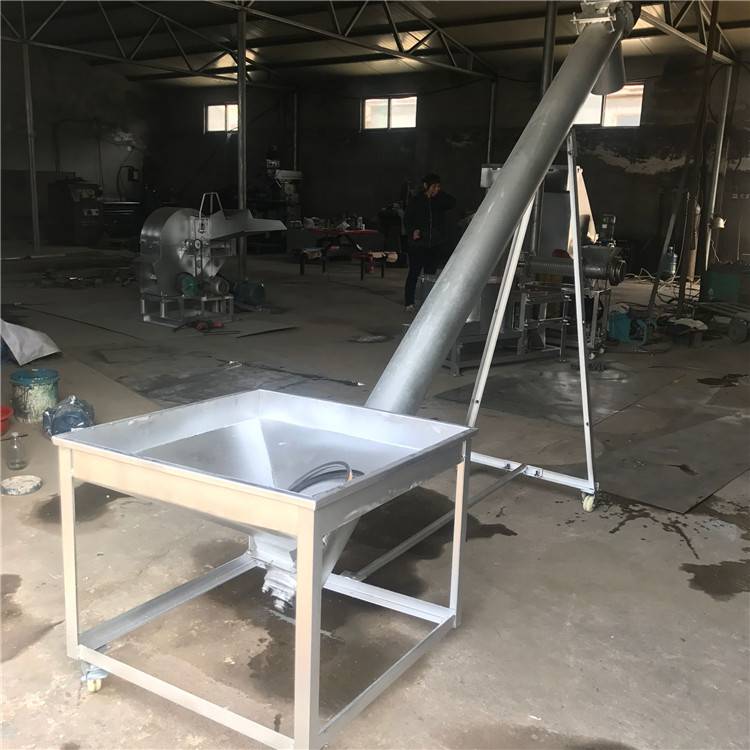 吐鲁番玉米蛟龙提升机塑料颗粒螺旋上料机生物质颗粒送料机