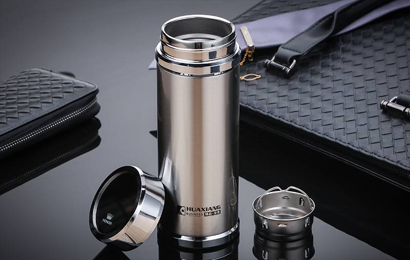 华象保温杯批发647号304不锈钢双层真空时尚男女式商务办公