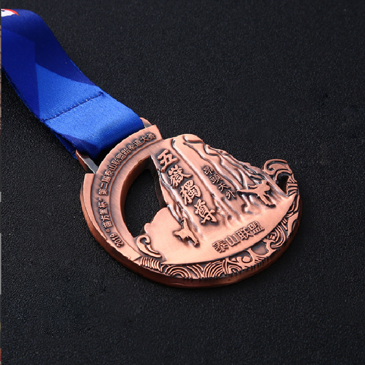 金银铜音乐比赛奖牌精美唱歌比赛奖牌金属纪念挂牌奖章印字