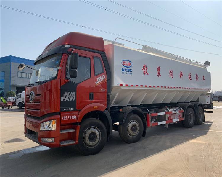 合肥市散装饲料车厂家东风天锦15吨散装饲料车价格图片配置参数