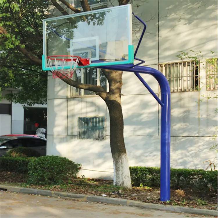 跃羚YL-1217 凹箱移动篮球架 手动液压篮球架子 1.8米伸臂