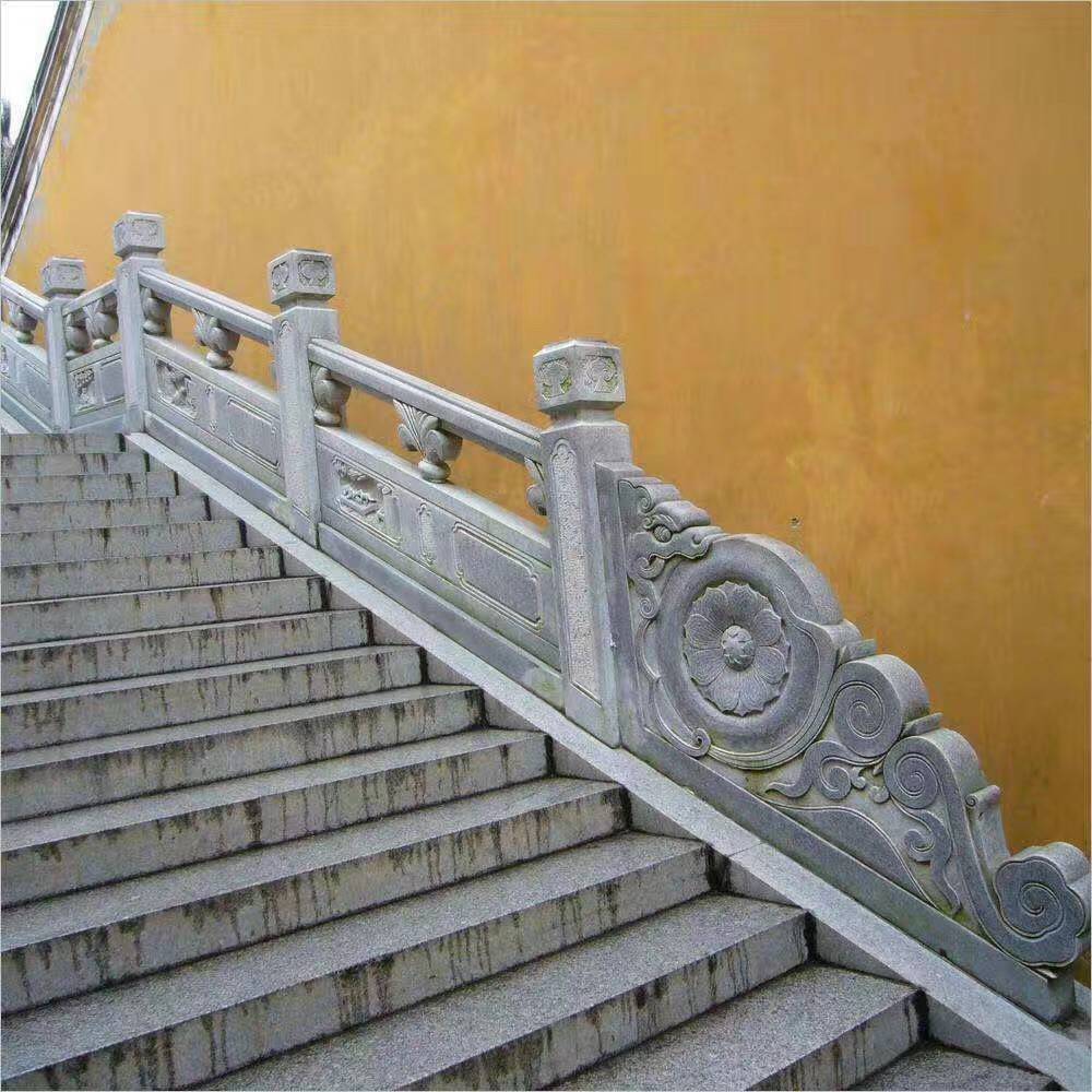 汉白玉石栏杆户外景区园林广场河道护栏石栏杆石雕石栏杆雕刻