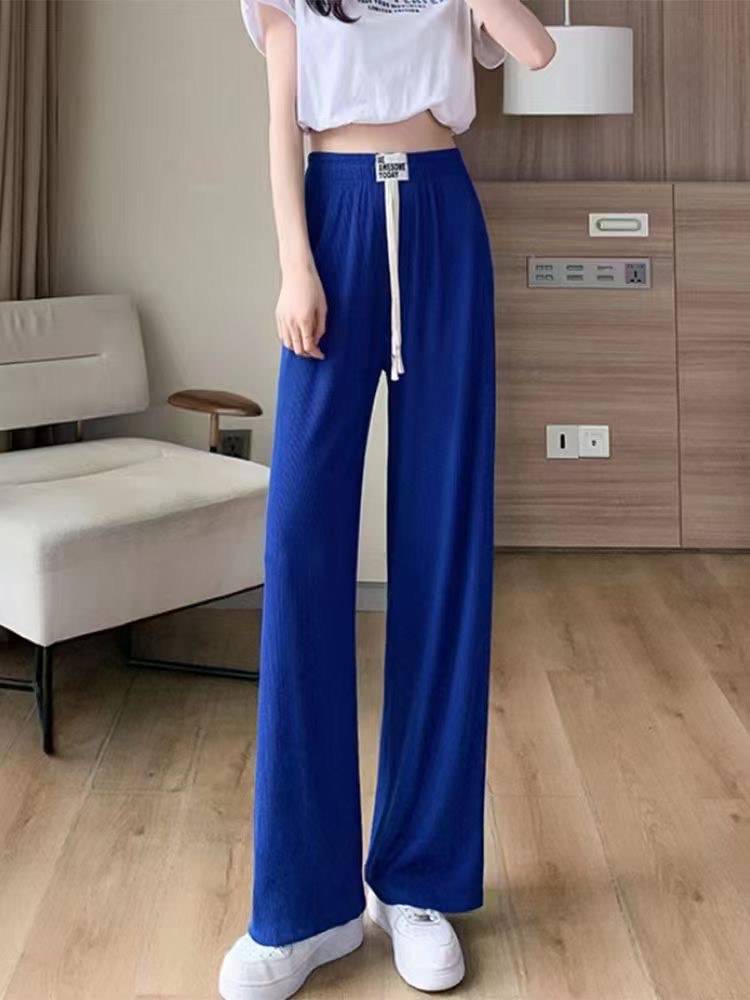 河南信阳夏季中老年女休闲裤简约纯棉整单均码女式阔腿裤批发