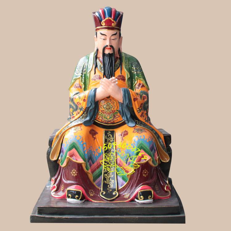 玉皇大帝宝诰全文玻璃钢树脂彩绘天公神像老天爷佛像厂家