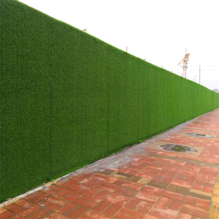 围墙假草价格 梅州人造草坪围挡 万立森建筑围墙人工绿草坪