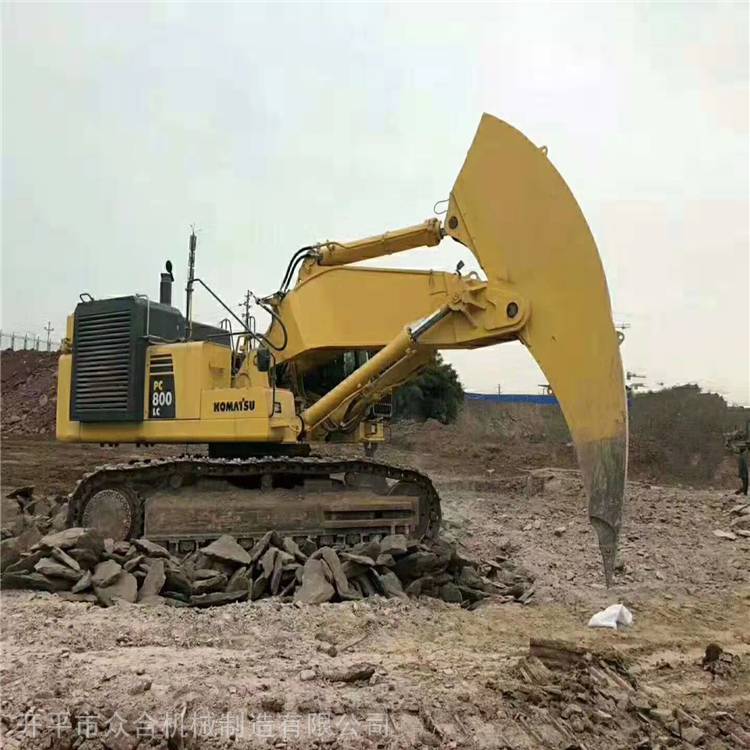 卡特374挖掘机一体式岩石臂钩机臂定做分体式鹰嘴臂破风化石用