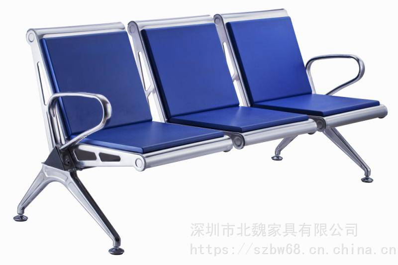车站三人位不锈钢等候椅 机场公共等候椅厂家