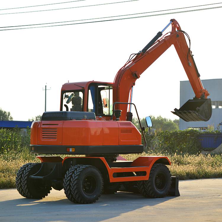 北京轮胎式挖掘机 小型胶轮挖掘机 轮式小型挖掘机