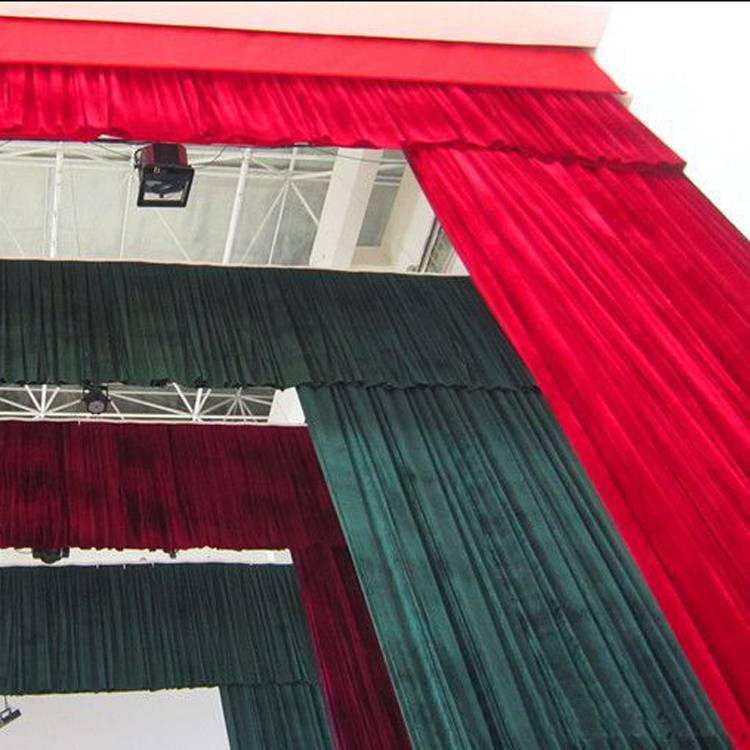 加工定制绒布舞台幕布天鹅绒幕布可设计