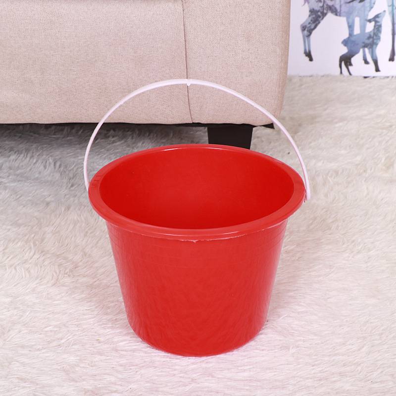 百货红色油漆桶小红桶塑料水桶涂刷儿童调漆桶