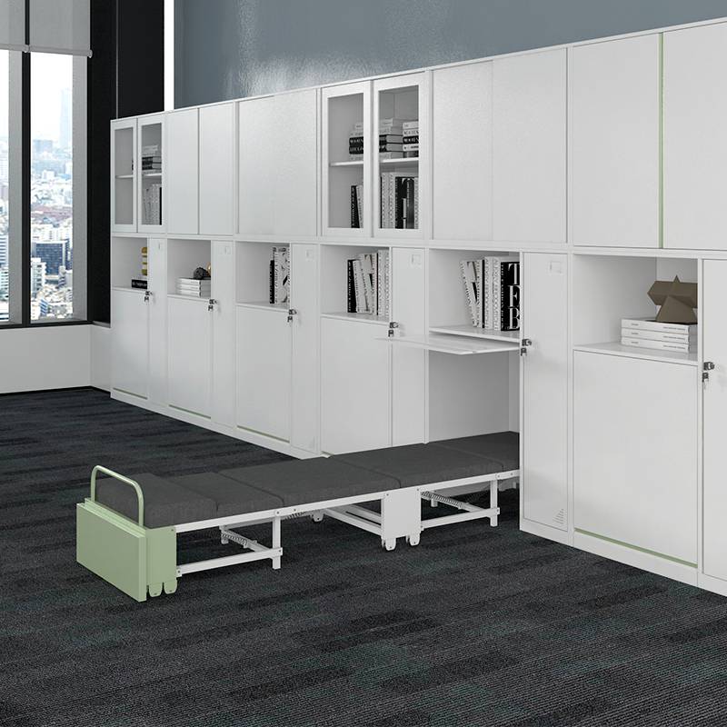 办公室午休床校用中小学生午睡折叠床午休床便捷省地收纳隐藏