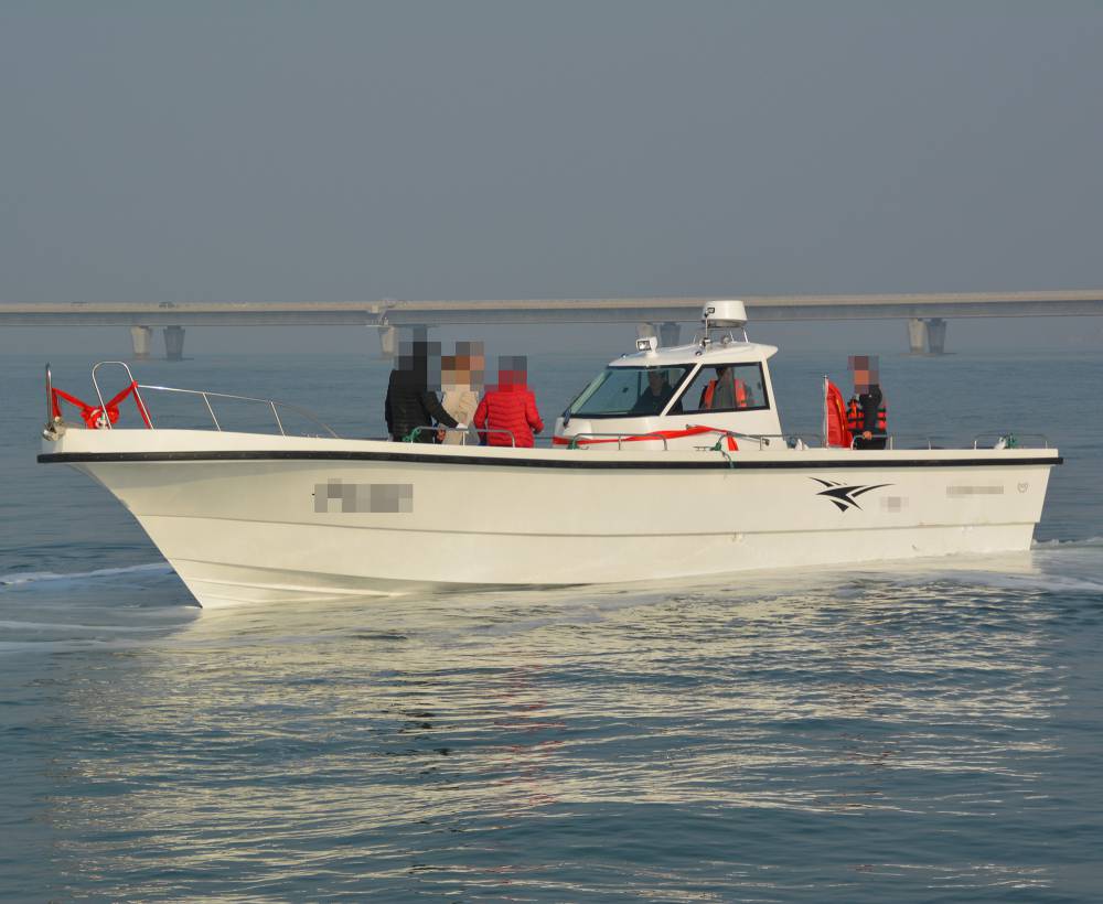米2长白色玻璃钢材质高速设计沿海海钓船钓鱼艇作业巡逻船】价格_厂家