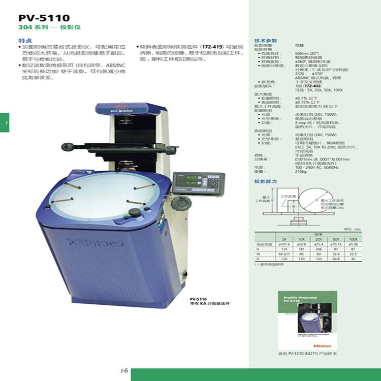 日本 mitutoyo轮廓投影仪 PH-A14 培训